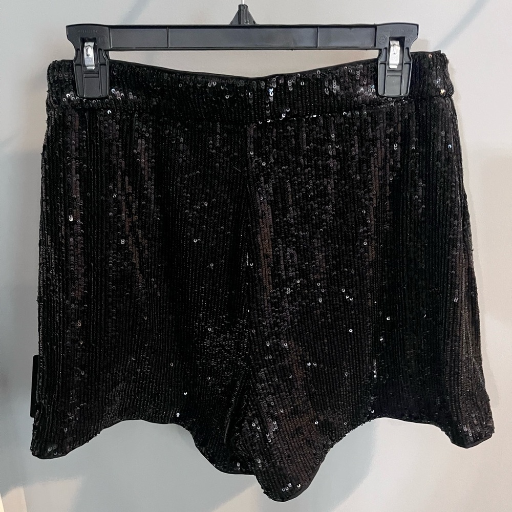 NWT Express Black Sequin High Waist Women’s Shorts